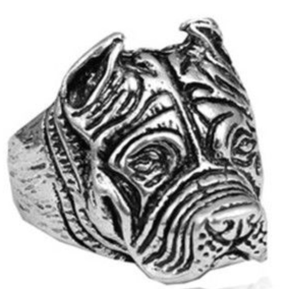 Pitbull Lover Spirit Spiritual Power Animal Ring - Picture 1 of 3